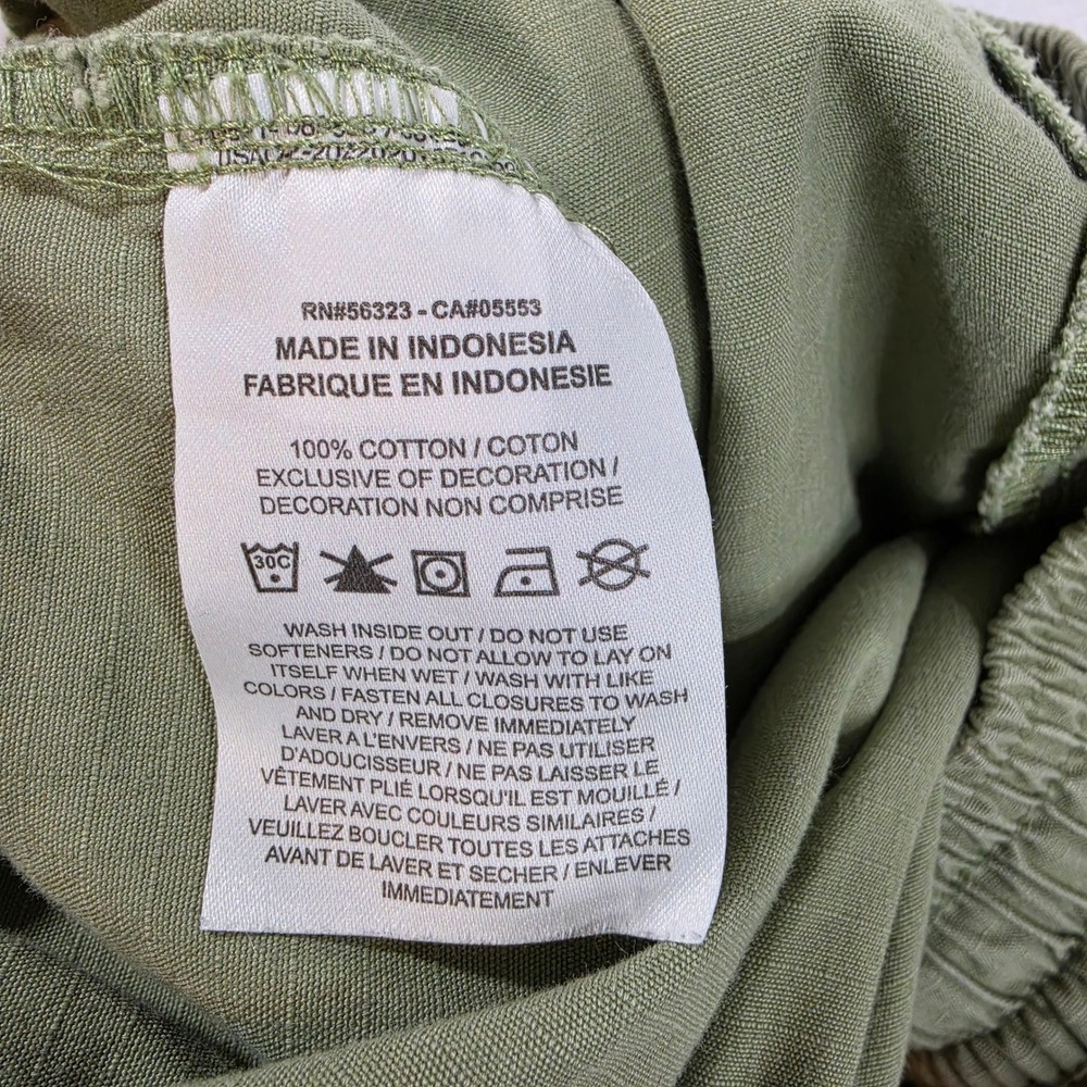 Nike Sportswear Cargo Pants Olive Green Cotton Womens Size Large DJ0386 - Picture 5 of 12